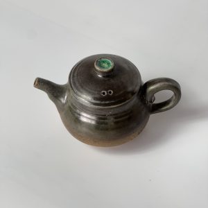Blue Top Teapot With Speckle Detail