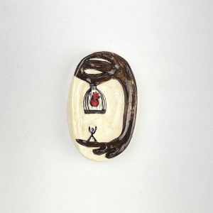 Caged Heart Pendant/ Keychain